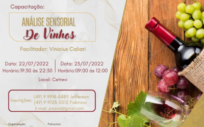 AREAVID e CREA/SC promovem curso de Análise Sensorial de Vinhos para associados