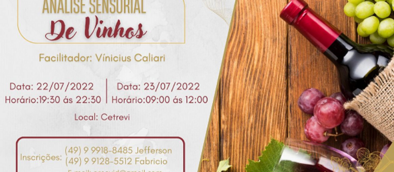 AREAVID e CREA/SC promovem curso de Análise Sensorial de Vinhos para associados