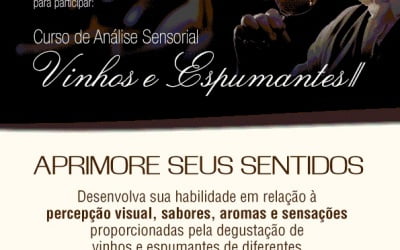 AREAVID promove curso de Análise Sensorial de Vinhos e Espumantes II de 20 a 22 de agosto