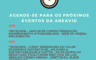 Agenda próximos eventos AREAVID