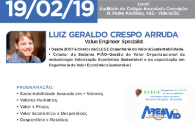 Curso de Engenharia de valor econômico sustentável acontece em fevereiro