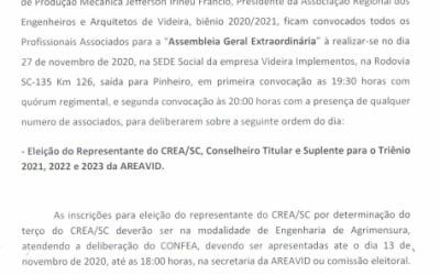 Convocação Assembleia Geral Extraordinária