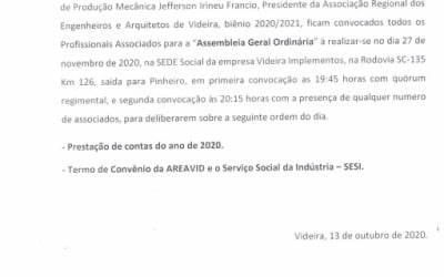 Convocação Assembleia Geral Ordinária