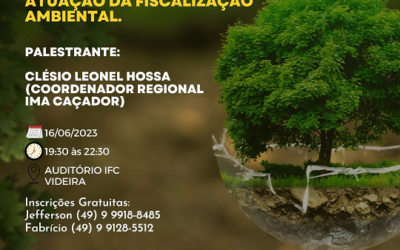 Atualizações no Código Ambiental de SC serão debatidas em curso oferecido pela AREAVID e CREA/SC
